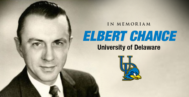 Elbert Chance, First Delaware SID, Passes Away